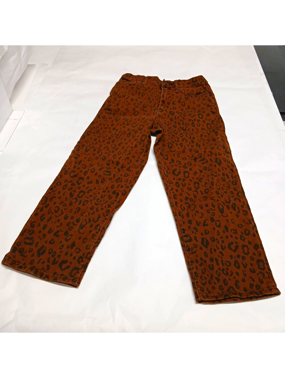 Universal Thread Brown Leopard Print Pants Size 4 - by 26 inch length